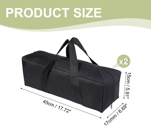 18 7 6 Inch (2 Pack, Camp Chair Replacement Bag, Camping Folding Chair Storage Bag Large Zippered with Handle Strap, x