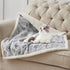 Qeils Dog Blankets for Small Dogs, Waterproof Washable Sherpa Fleece Puppy Blanket, 30"X40", Grey Paw Print