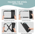HHUWQYU Set 2, 10.6 Inch 220 LBS, Setup, Camping Stools of Small Portable Folding Chair with Carry Bag, Collapsible