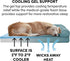 Furhaven Cooling Gel Dog Bed for Medium/Small Dogs, Removable Bolsters & Washable Cover, Plush & Suede Sofa for Dogs Up