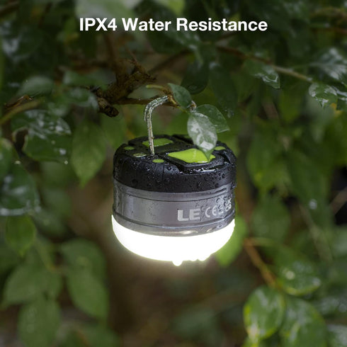 LE LED Camping Lantern - 310LM, Rechargeable, Waterproof, Mini Flashlight with Magnetic Base for Outdoor Use