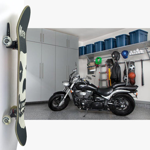 Grab & Go Skateboard Longboard Wall Hanger Storage Rack