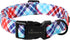 ARING PET Plaid Dog Collar, Cute Adjustable Cotton Collar for Small Medium Large Dogs, Perfect for Boys and Girls