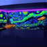 48X24IN Blacklight Vincent Van Gogh Aquarium Background, UV Fish Tank Background Art with 10 EVA Tape