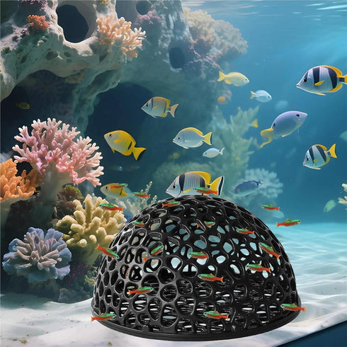 Bingche 30pcs 3-in-1 Hammock Betta Fish Decor Floating Hide Shrimp Cave Aquarium Tank Landscape Shelter Access