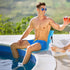 1 Karenhi Pcs Foldable Poolside Chairs Portable Beach Chair Folding Poolside Chairs for Edge of Pool for Adults