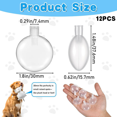 Alrhso 12 3cm/1.18In Replacement Squeakers for Dog Toys, Pcs Toy Noise Maker Plush Toy Repair Airbag Squeakers for DIY