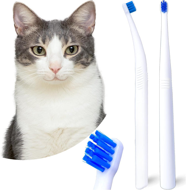 Cat Toothbrush, Small Dog & Puppy Tooth Brushing Kit, Ultra Soft &