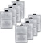 HiTauing 8 Pack PF-L Carbon Cartridge for Top Fin Silenstream PF20, PF30, PF40, and PF75 Power Filters.