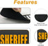 Gold Sheriff Patch for Hat with Fastener, Tactical Cap 2x3 inches, Molle Sheriff Tactical Vest