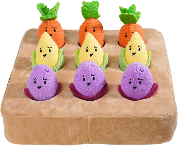 Generic Carrot Toy for Dog | Squeaky Interactive Slow Feeder,Puppy Carrot Toys with