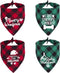 Generic MIANOOMAG Dog Christmas Bandanas Large 4 Pack- Classic Triangle Merry Christmas Printing