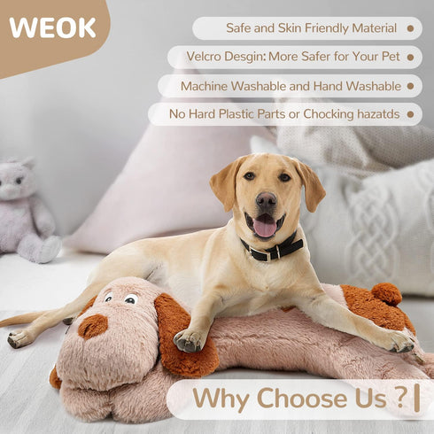 Heartbeat Replacement Soother, Simulator for Pet Anxiety, Heartbeat Sound Machine for Dogs