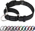 Martingale Dog Collar, Adjustable Nylon Reflective Collar with Quick Release Buckle, Black, Extra Large