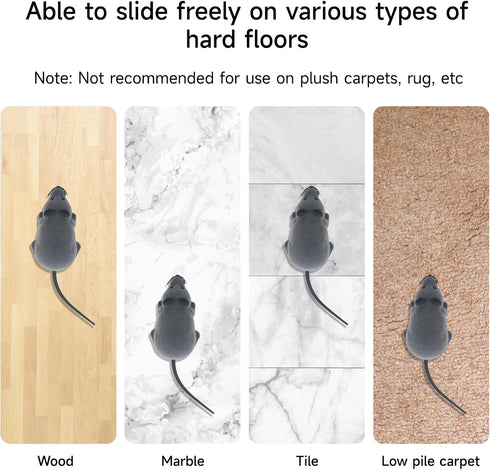 LUVI Fusicase Toys, Fashion Cool Style Remote Control Rat Mouse Wireless Toy for Cat, Gray