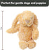 SPOT Cuddle Bunnies Dog Toy, Soft Plush Fabric with Squeaker, Perfect for Cuddling, 13" Rabbit