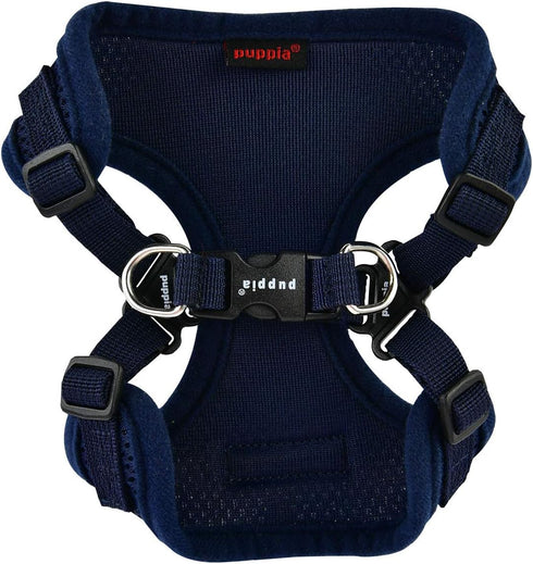 Puppia Dog Harness Comfort Mesh Step-in No Pull No Choke for Small & Medium Dogs - Navy - XL