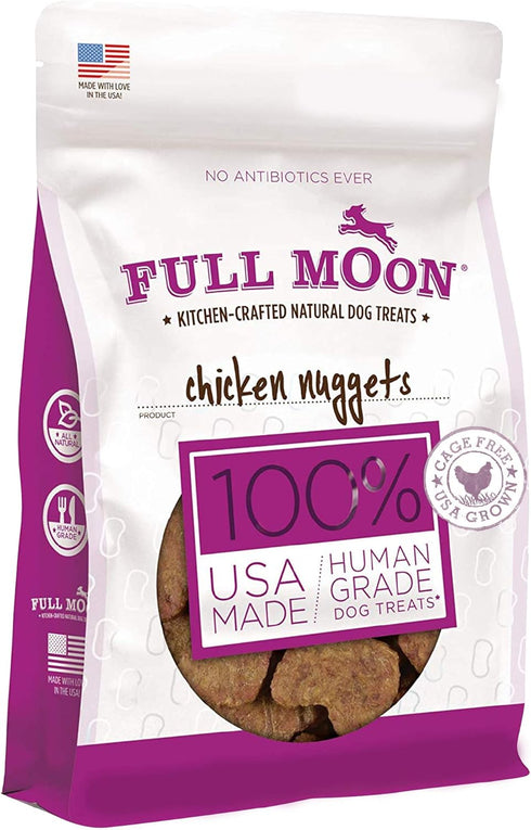 Full Moon Chicken Nuggets, Healthy All Natural Dog Treats, Human Grade, 12 oz