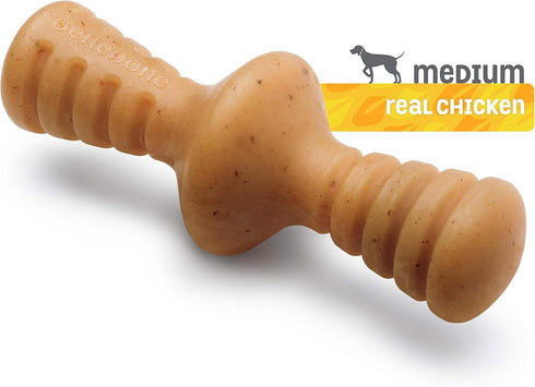 Benebone Zaggler Rolling Dog Chew Toy, Real Chicken, Made in USA, Medium Size