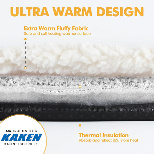 Self Warming Cat Bed, Extra Warm Thermal Pet Mat 24 x 18 inch for Indoor & Outdoor Pets, Washable with Non-Slip Bottom