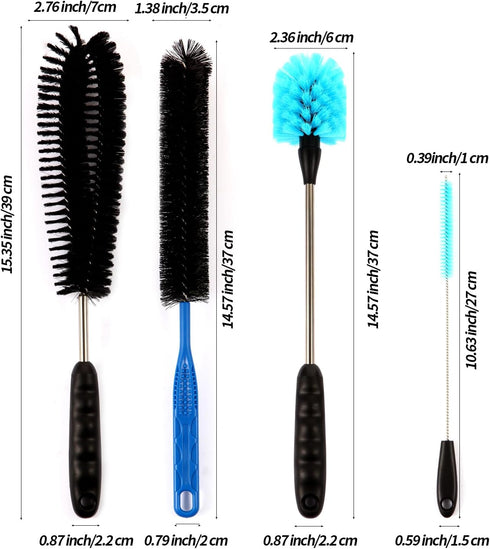 11 in 1 Fish Tank Aquarium Cleaning Brush Kit, Non Rusting Tools for Acrylic, Plastic, and Glass Fish Tanks