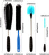 11 in 1 Fish Tank Aquarium Cleaning Brush Kit, Non Rusting Tools for Acrylic, Plastic, and Glass Fish Tanks
