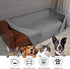 Ameritex Reversible Pet Bed Blanket, 100% Waterproof Velvet, Super Soft for Sofa and Bed, 68x82 Inches, Light Grey+Grey