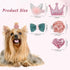 WWW Small Dog Hair Clips 5 Pcs Cat Dog Hair Bows Girls Puppies Hair Barrettes Cute Bow Flower Crown Hairpin Head Flower Hair Pins Cat Puppy Party Birthday Grooming Hair Accessories,Pink
