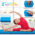 6 2 2 Inches GYMAX Folding Gymnastics Mat, FT x FT x Exercise Mat w/Carrying Handles, Waterproof PU Leather, Hook