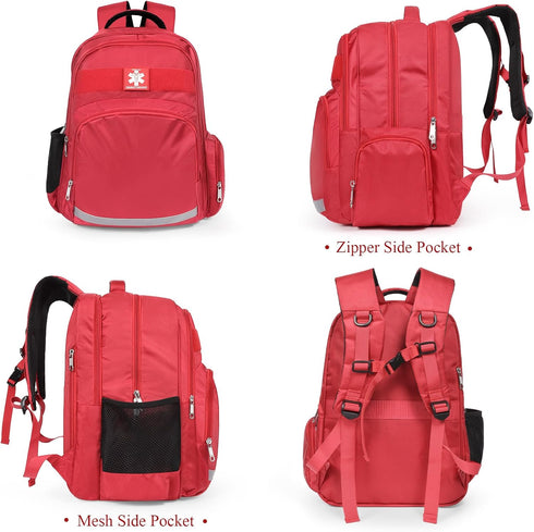 Gatycallaty Backpack First Aid Emt First Responder Bag Empty Ems Emergency Home Health Hiking Trauma Travel Camping