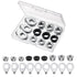 Zacro 18pcs Bike Wheel Axle Nut and Bicycle Hub Safety Washer Kit for Mountain Road Commute Bikes