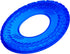 Nerf Dog 10in Enhanced Translucent TPR Tire Flyer for Medium Breeds, Blue