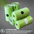 (1440 72 Doggy Poop Bags Biodegradable with Dispenser Bags) Eco-friendly Dog Waste Pickup Bags Landfill-friendly Refill