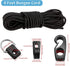 Kayak Deck Rigging Kit, 8 Feet Bungee Cord with Hooks and Fishing D-Ring for Kayak Boat Canoe