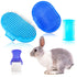 4 Pieces Rabbit Grooming Kit, Includes Rabbit Hair Remover, Grooming Brush, Steel Comb & Double-Sided Comb