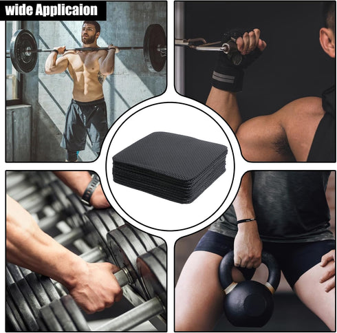 BOHUIZ 10 Pcs Gym Grip Pads for Weight Lifting Workout, Gym Hand Grips Lifting Grips Pull Up Gloves Neoprene Comfort No