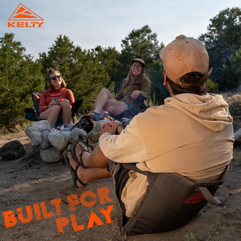1.2oz Kelty Camp Chair, Adjustable Minimalist Seat for Trail Breaks, Stadiums, Concerns, Closed Cell Foam Padding