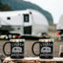 I Sleep Around Customized Insulated Stainless Steel Coffee Mugs, Personalized Camper Tumbler (12oz, Black)