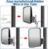 Golf Cart Side Mirrors with Turn Signal Light - Rear View Mirrors for Club Car EZGO Yamaha