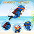 3 Pcs Floating Fish Tank Decorations, Aquarium Air Pump Decorations with Hanging Diver and Retro Submarine Wreck