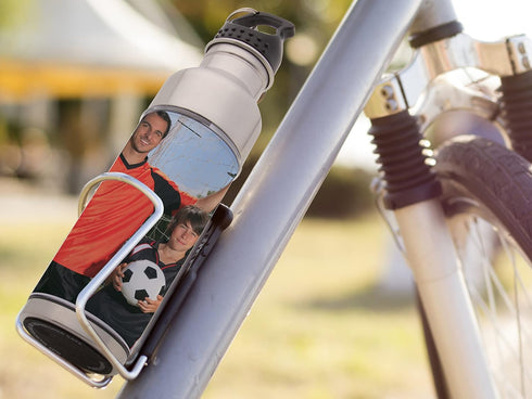 Thermo-Temp Stainless Steel Photo Water Bottle - Create Your Own Design