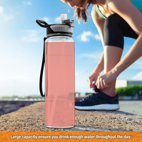 CHSIN Straw,32 oz Tritan BPA-Free Water Bottle with Sports Water Bottle for Fitness Gym Outdoor