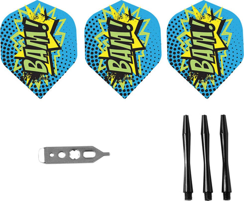 Viper Comix Steel Tip Darts, 22 Grams, High-Quality Game Equipment