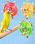 Conure Toys, 3PCS Upgraded Bird Rotating Toys Parrot Spinning Toys Parakeet Rattle