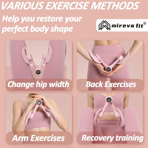 Mireva Fit Counter Pelvic and Thigh Trainer | Women's Pelvic Floor Exercise Devices Trainer | Kegel Exerciser, Thigh