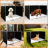 Dmnnlp 35"x29"x17.3" Dog Pee Pad Holder with High Walls - No-Splash Indoor Potty Tray, Foldable Dog Litter Box