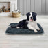 furrybaby Dog Bed Mat Flat Crate Mat, Anti-Slip Bottom Machine Washable Pet Kennel Pad for Dog Sleeping (L 42x28'',