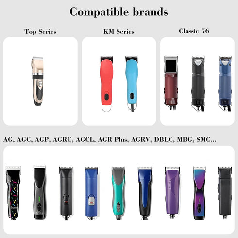 7FC Clipper Blades, Pet Grooming Replacement Blades Compatible with Andis, Wahl, Oster Dog Clippers