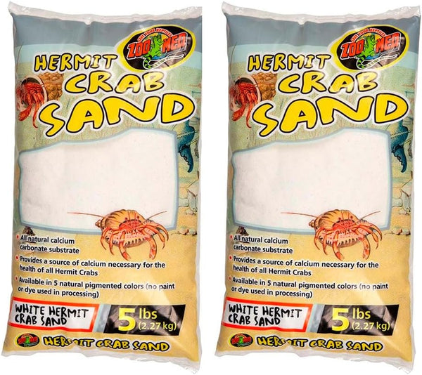 Zoo Med White Hermit Crab Sand 5 lbs - Pack of 2