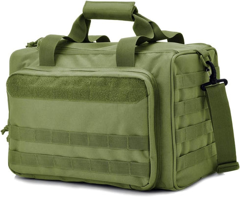 Tactical Gun Range Bag, Deluxe Pistol Shooting Range Duffle Bags